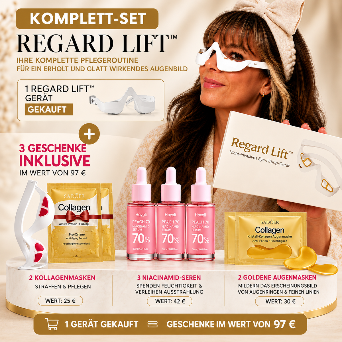 Regard Lift™ – Gerät gegen Augenringe & Tränensäcke